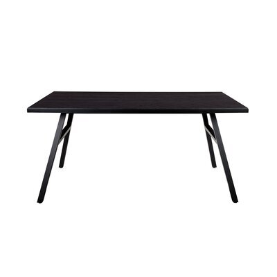 Table à manger 180x90x75 cm noir - SETH
