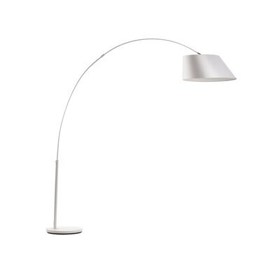 Lampadaire forme arc hauteur 222,5 cm blanc