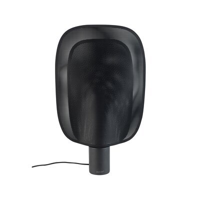 Lampe de table design 33x8x54 cm avec abat-jour perforé noir - MAI