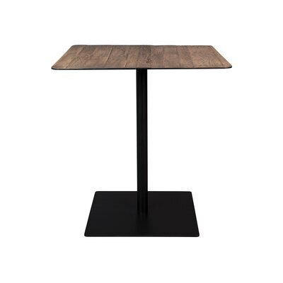 Table carrée 70x75 cm décor chêne et métal - BRAZA
