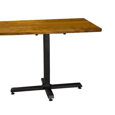 Table bistrot 100x60x75 cm en acacia et métal