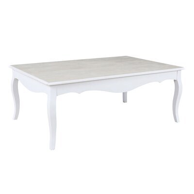 Table basse 118x78x45 cm en bois blanc