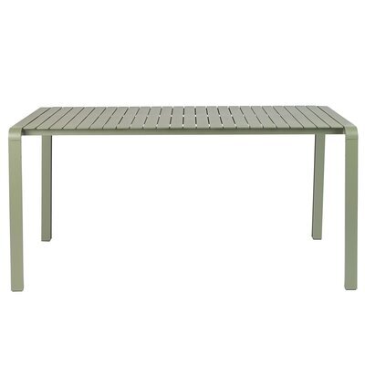 Table de jardin 168,5x87,2x75 cm en aluminium vert - VONDEL