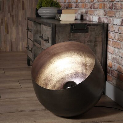 Lampe de table avec reflecteur 46x46x46 cm en métal noir