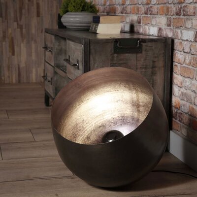 Lampe de table avec reflecteur 46x46x46 cm en métal noir - AMP