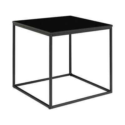 Table d'appoint carrée 45x45 cm noire - IMALA
