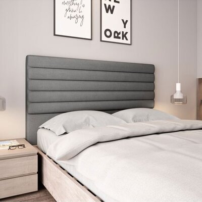 Tête de lit pour lit 140 cm en tissu gris - ERICE