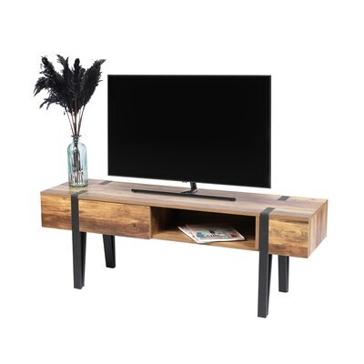 Meuble TV 140x40x50 cm en bois et métal - VANOISE