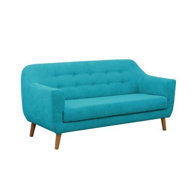 Canapé 3 places en tissu turquoise - ANNECY
