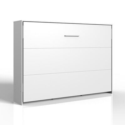 Lit escamotable horizontal 140x200 cm blanc - RIBERO