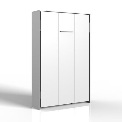 Lit escamotable vertical 120x200 cm blanc - RIBERO