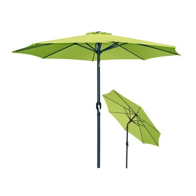 Parasol rond inclinable 300 cm vert anis - PALERMO