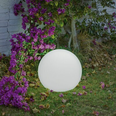 Boule lumineuse extérieure blanche 30 cm - HEMERA