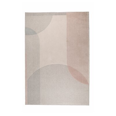 Tapis design 200x300 cm gris et rose - DREAM