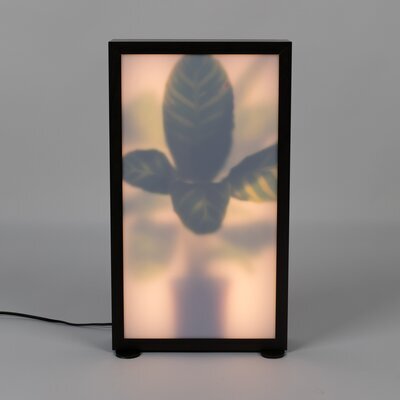 Lampe de table à motif 29x8x51 cm chêne foncé - GROW