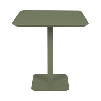 Table bistrot de jardin 71x71x75 cm en aluminium vert - VONDEL