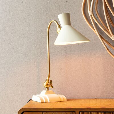 Lampe de table 18x34x45 cm en fer beige
