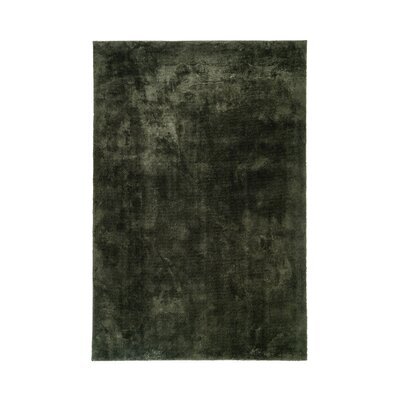 Tapis 160x230 cm en polyester vert foncé - KONRAD