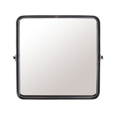 Miroir 40,5x8,5x40,5 cm en fer noir