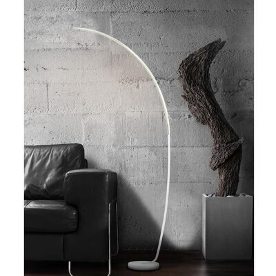 Lampadaire à lampe LED 95x35x170 cm en aluminium blanc