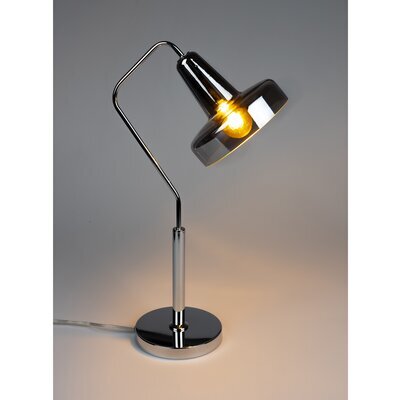 Lampe de table 35x20x59 cm en verre fumé gris - KANPUR