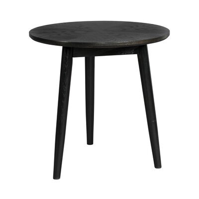 Table d'appoint ronde 50 cm décor chêne noir - UBUD
