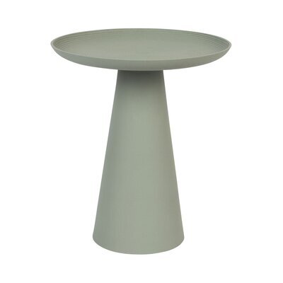 Table d'appoint ronde 39,5x45,5 cm en aluminium vert - ARRAY