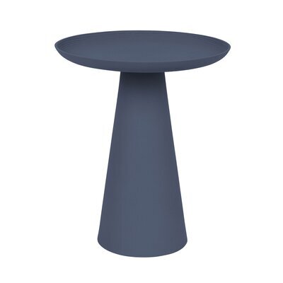 Table d'appoint ronde 34,5x41,5 cm en aluminium bleu foncé - ARRAY