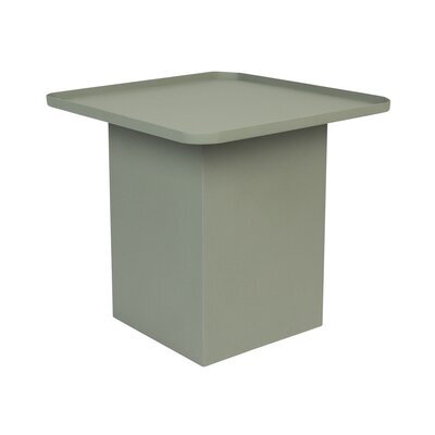 Table d'appoint carrée 44x40 cm en fer vert - ARRAY
