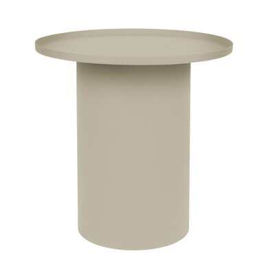 Table d'appoint ronde 45,5x45 cm en aluminium ivoire - ARRAY