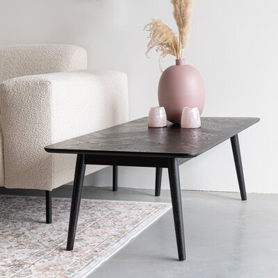 Table basse 120x60x40 cm décor chêne noir - UBUD