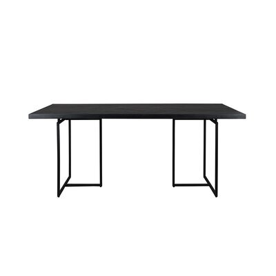 Table à manger 180x90x75 cm décor noir - CLASS