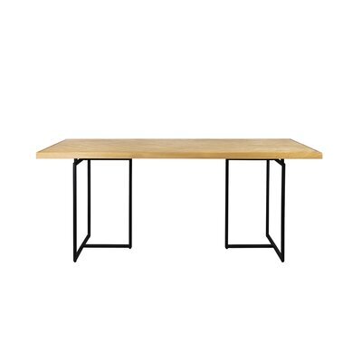 Table à manger 180x90x75 cm décor chêne - CLASS