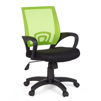 Chaise de bureau pour enfant 57x50x88/97 cm vert citron et noir