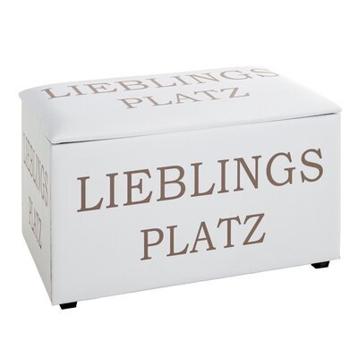 Coffre de rangement 65x40x42 cm blanc décor Lieblings platz