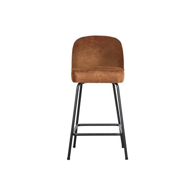 Chaise de bar 50x55x89 cm en aspect cuir camel - SANDER