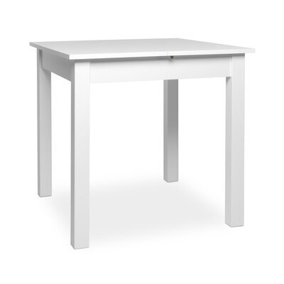 Table à manger extensible 80-120x80x76,5 cm blanc - VOLUX
