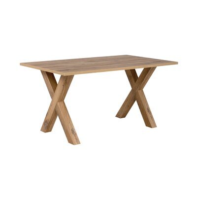 Table à manger 160x90x75 cm chêne clair - OZIR