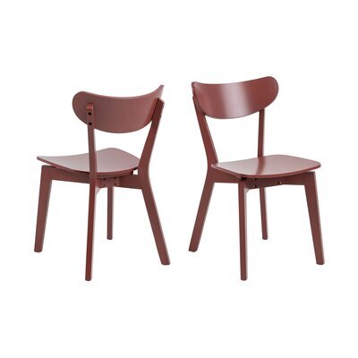 Lot de 2 chaises repas 45x55x79,5 cm décor terracotta - SELDA