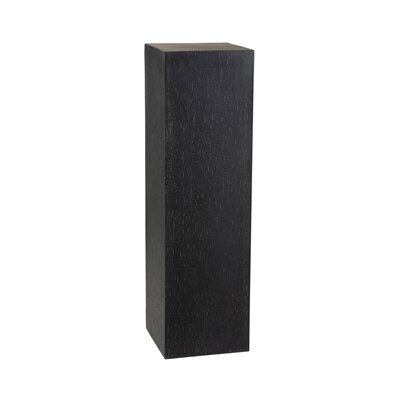 Sellette carrée 35x35x121 cm en argile noir