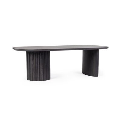 Table basse 130x65x40 cm en manguier noir - POEK
